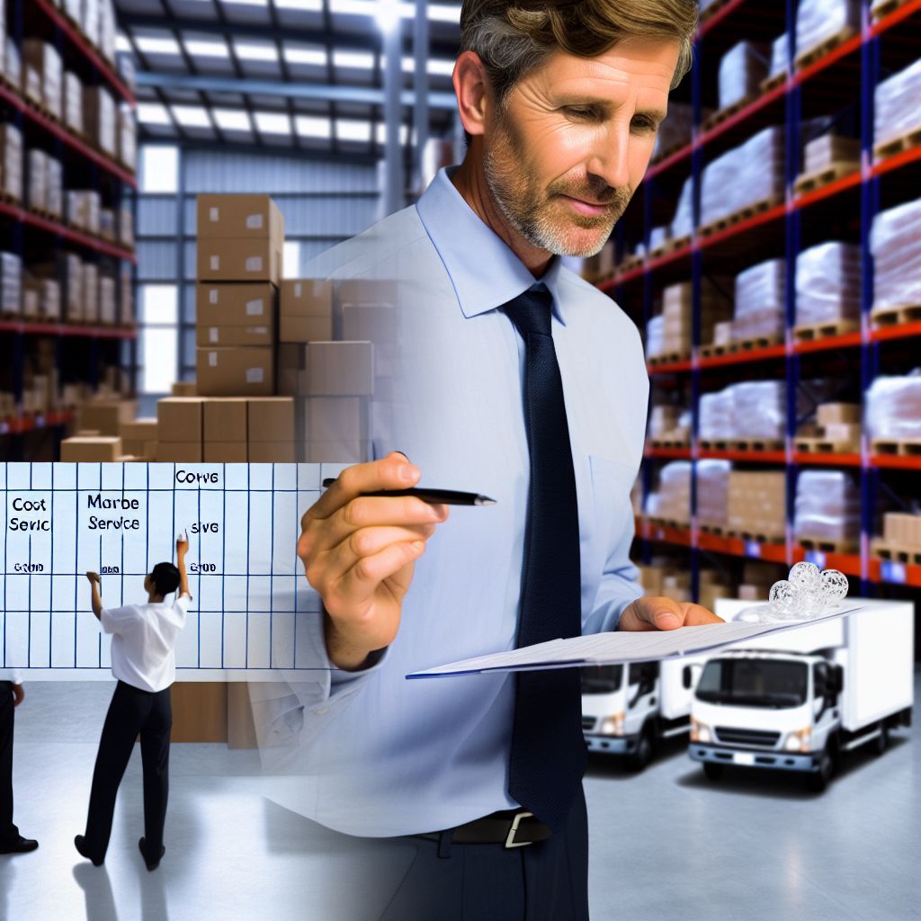 Balancing Cost and Service in Warehouse Management