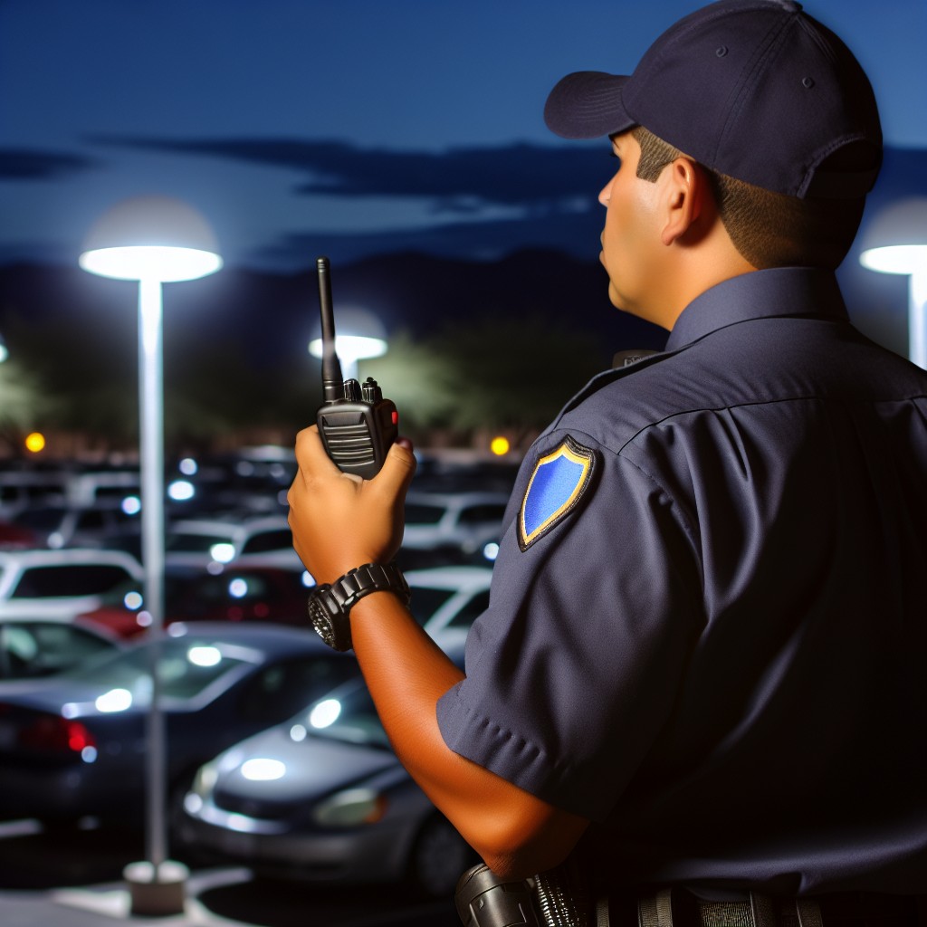 Campus Security Officer: Ensuring Parking Lot Safety