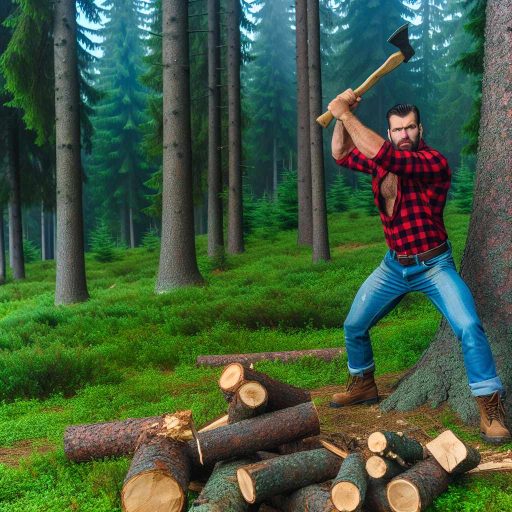 Environmental Impact of Lumberjack Work