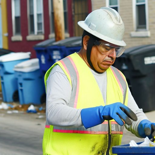 Waste Management Worker Tools and Safety Gear