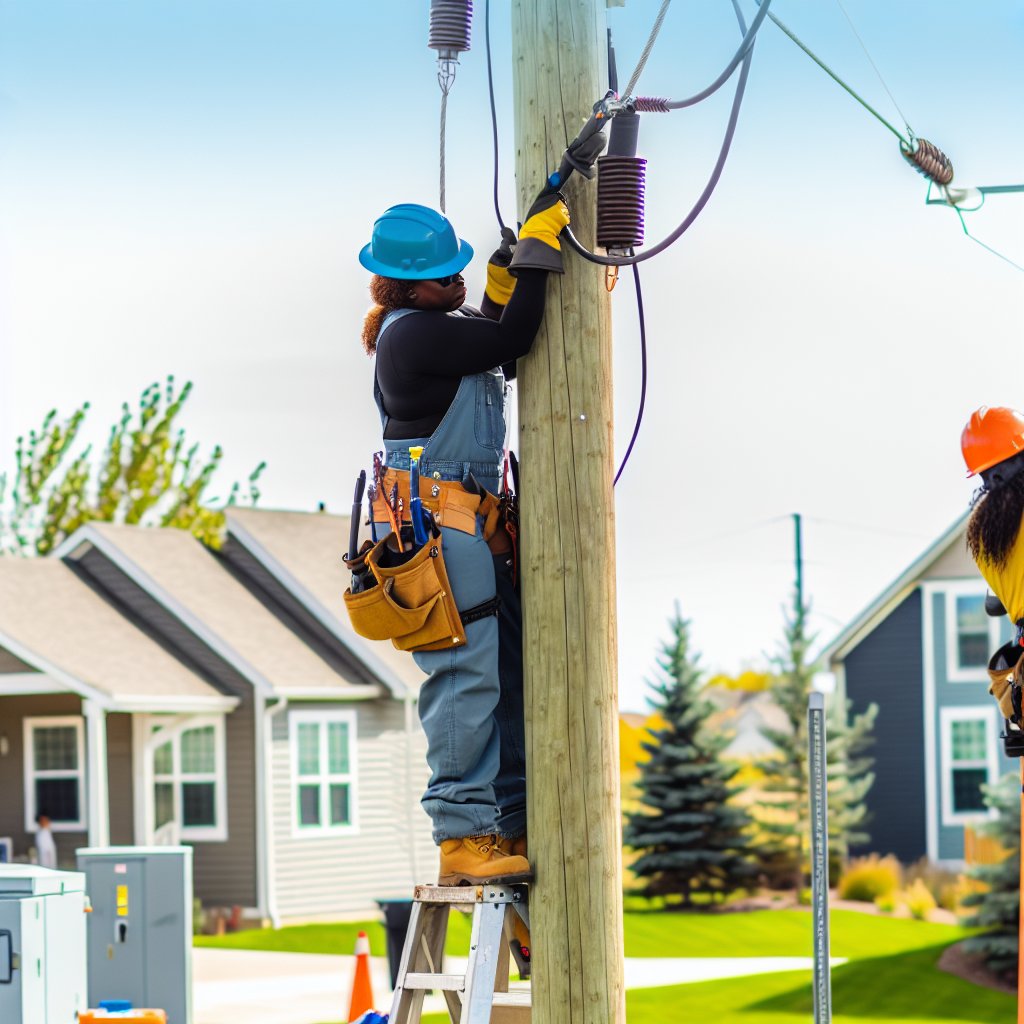Weather Impacts on Power Line Installation