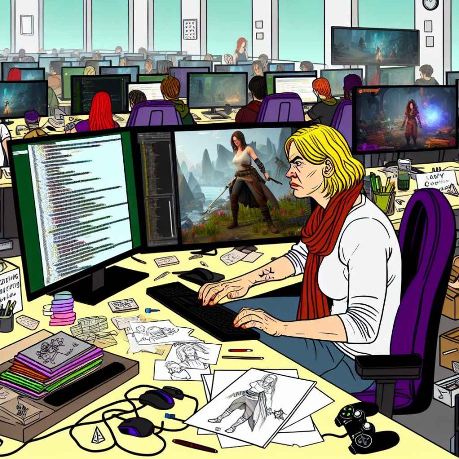 Game Developer At Computer Frantic Day in the Life of a Video Game Developer