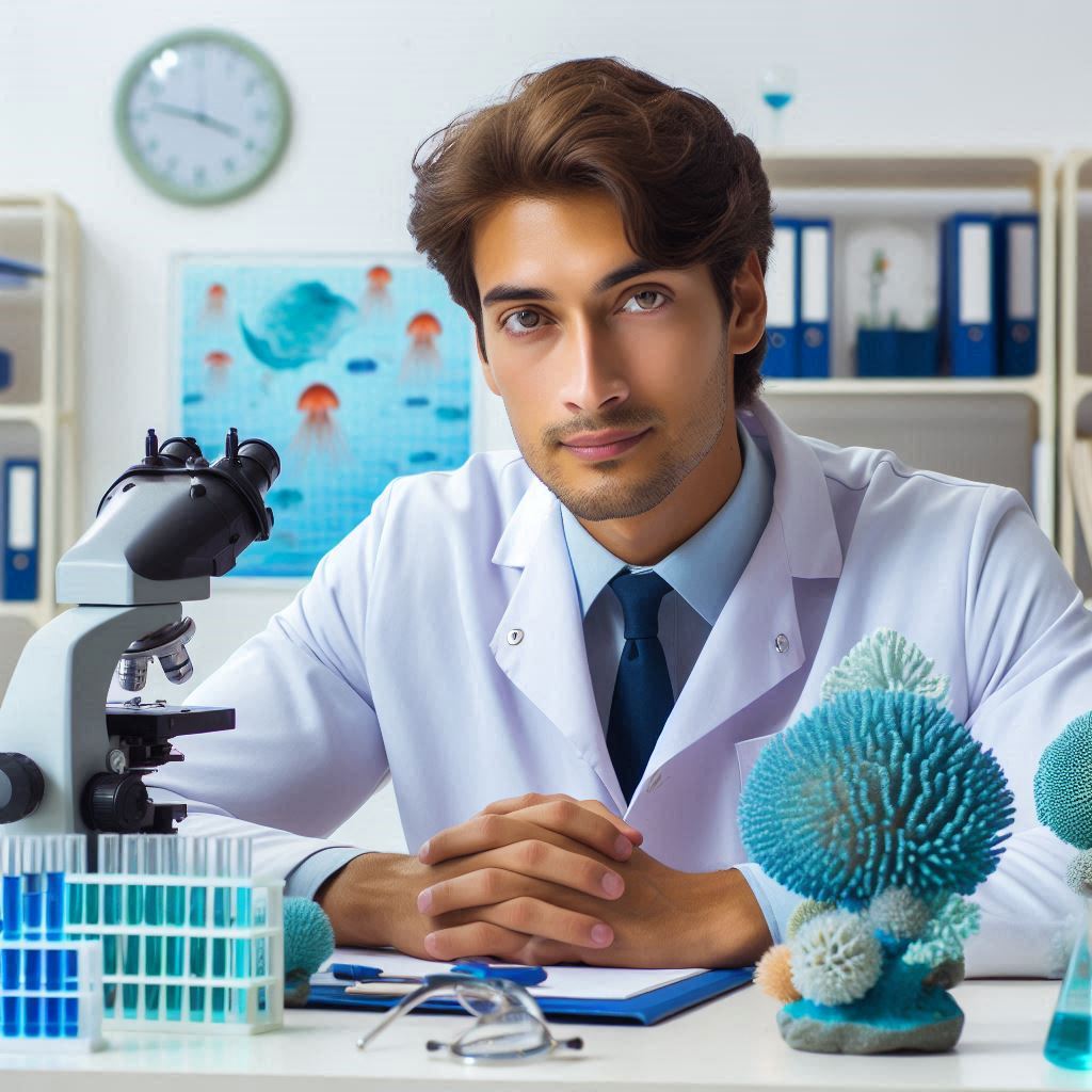 Marine Biologist Collaboration with Other Scientists